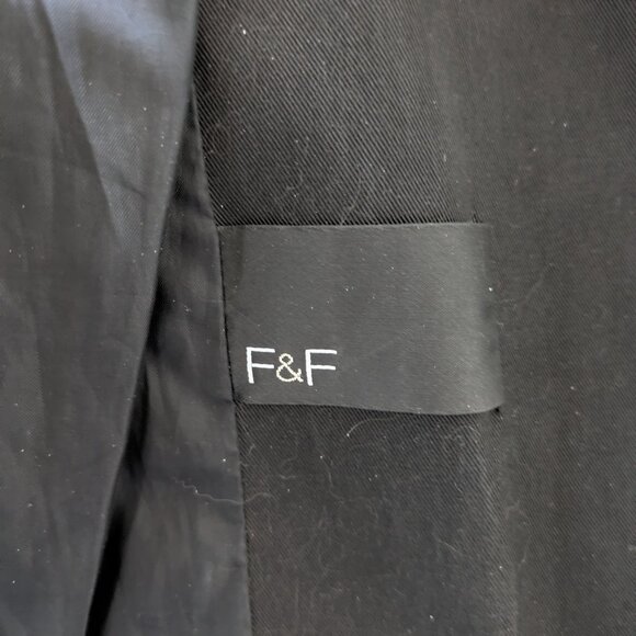 F&F Black Trench Coat - Large - Picture 5 of 6